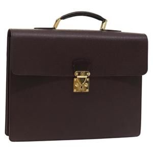 LOUIS VUITTON Taiga Serviette Kourad Business Bag Acajou M30076 LV Auth th6235